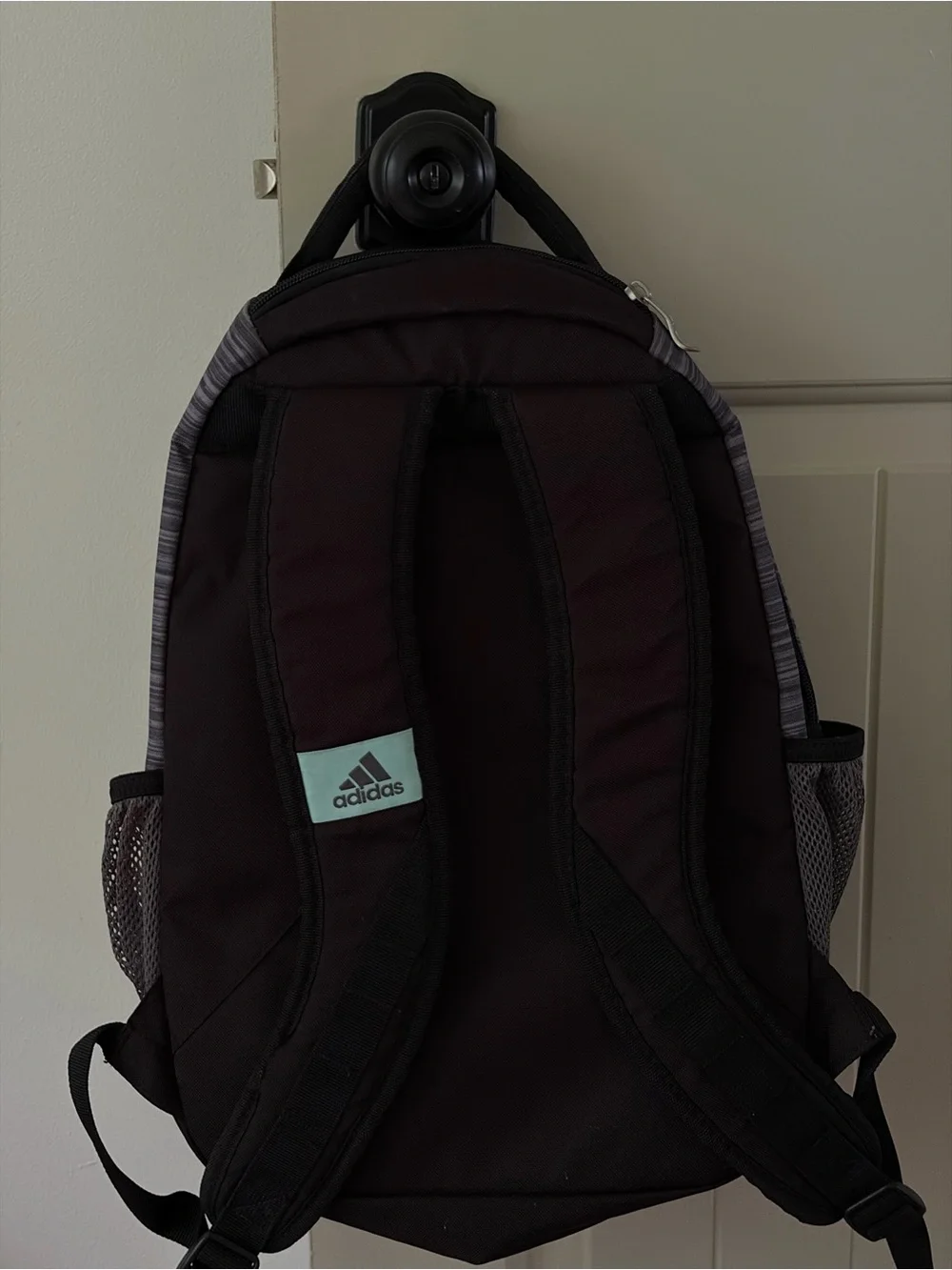 adidas Striker II Backpack - Gray Space Dye & Mint Green Accent